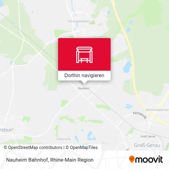 Nauheim Bahnhof Karte