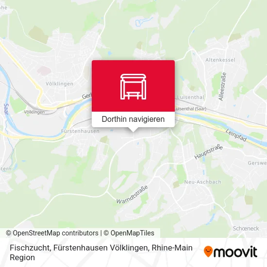 Fischzucht, Fürstenhausen Völklingen Karte