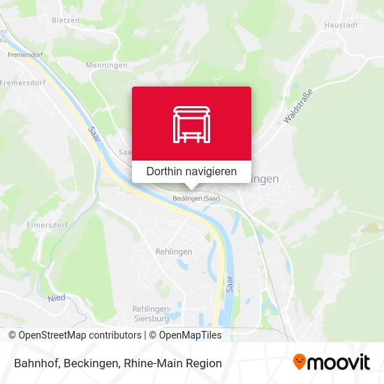 Bahnhof, Beckingen Karte