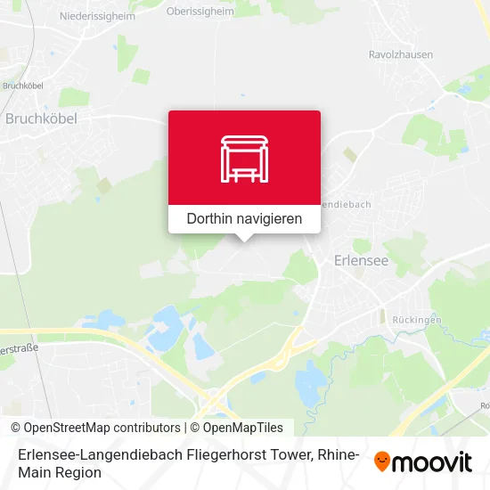 Erlensee-Langendiebach Fliegerhorst Tower Karte