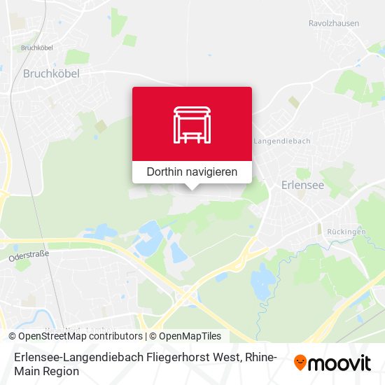 Erlensee-Langendiebach Fliegerhorst West Karte