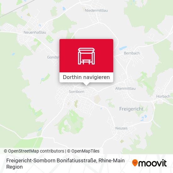 Freigericht-Somborn Bonifatiusstraße Karte