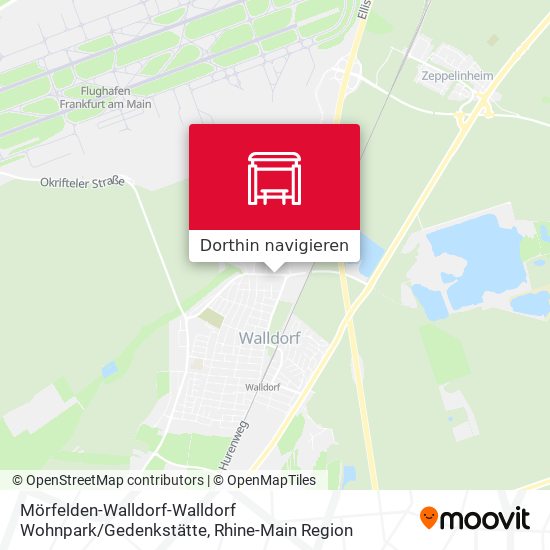 Mörfelden-Walldorf-Walldorf Wohnpark / Gedenkstätte Karte