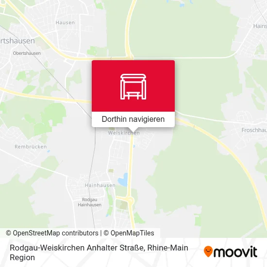 Rodgau-Weiskirchen Anhalter Straße Karte