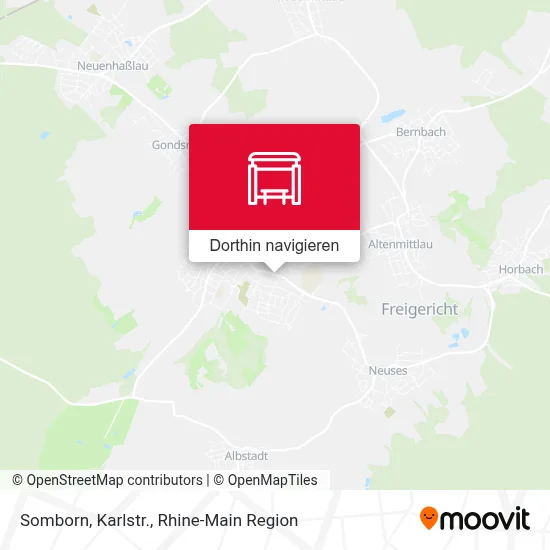 Somborn, Karlstr. Karte