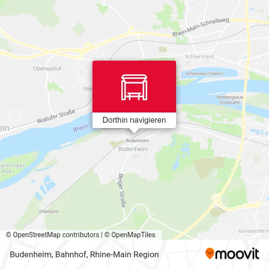 Budenheim, Bahnhof Karte