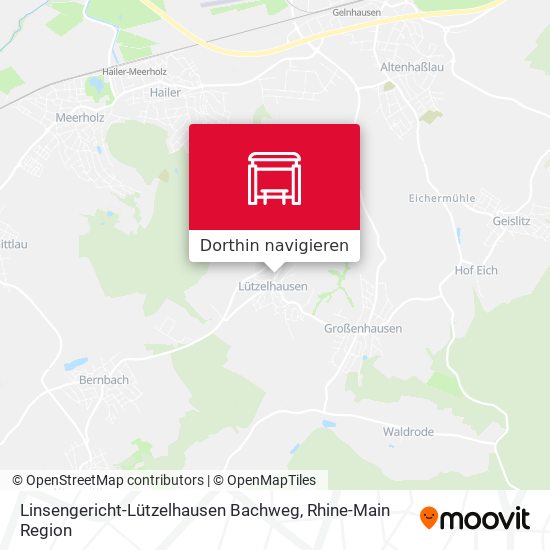 Linsengericht-Lützelhausen Bachweg Karte