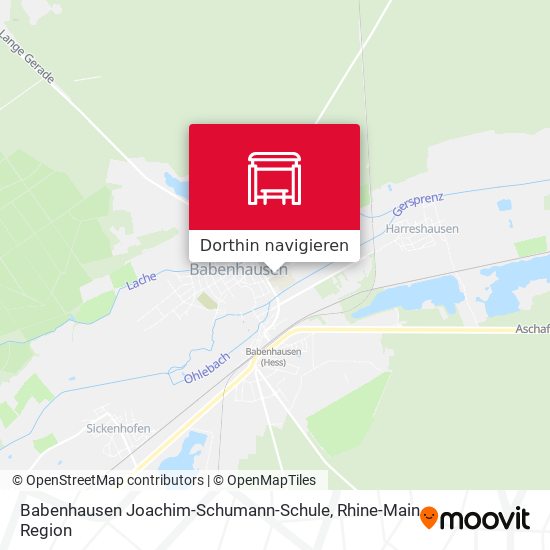 Babenhausen Joachim-Schumann-Schule Karte