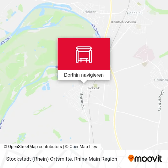 Stockstadt (Rhein) Ortsmitte Karte