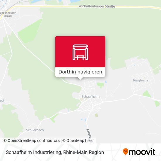 Schaafheim Industriering Karte