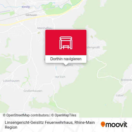 Linsengericht-Geislitz Feuerwehrhaus Karte