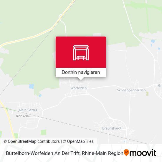 Büttelborn-Worfelden An Der Trift Karte
