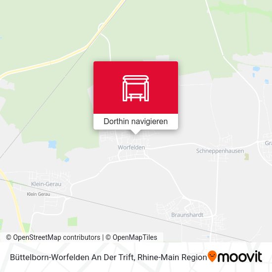 Büttelborn-Worfelden An Der Trift Karte
