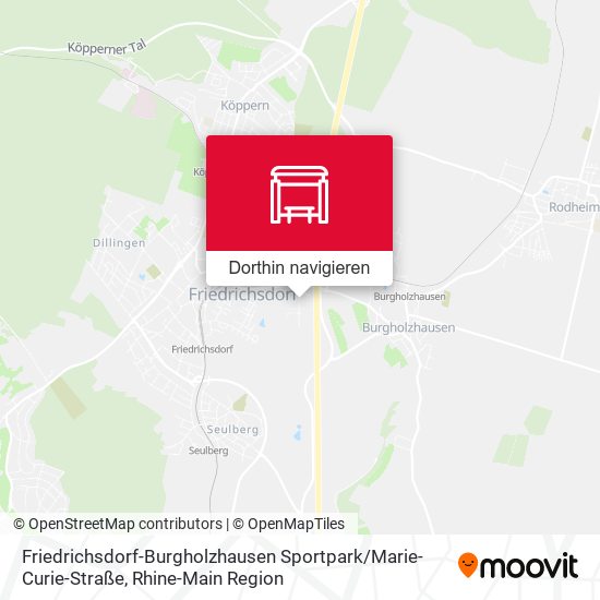 Friedrichsdorf-Burgholzhausen Sportpark / Marie-Curie-Straße Karte