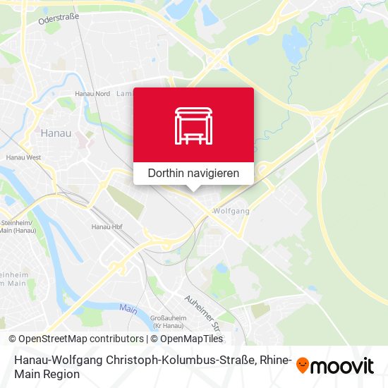 Hanau-Wolfgang Christoph-Kolumbus-Straße Karte