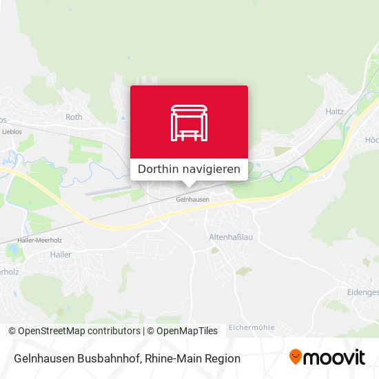 Gelnhausen Busbahnhof Karte
