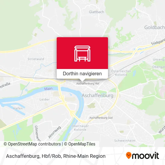 Aschaffenburg, Hbf/Rob Karte