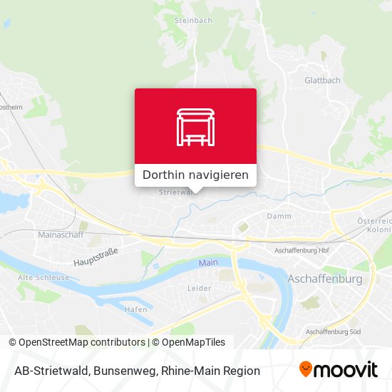 AB-Strietwald, Bunsenweg Karte