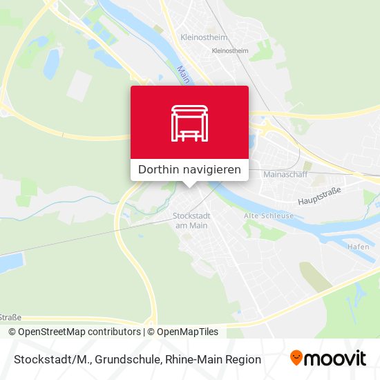 Stockstadt/M., Grundschule Karte