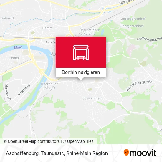 Aschaffenburg, Taunusstr. Karte