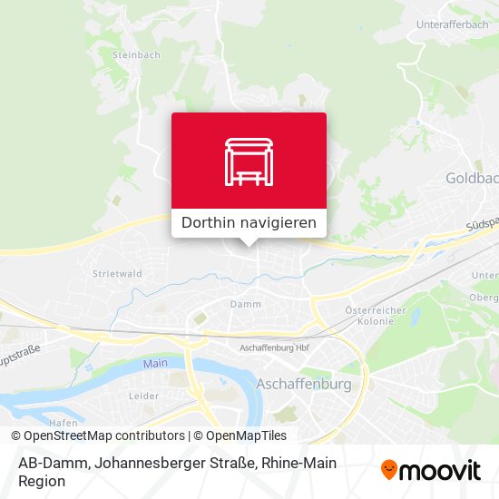 AB-Damm, Johannesberger Straße Karte