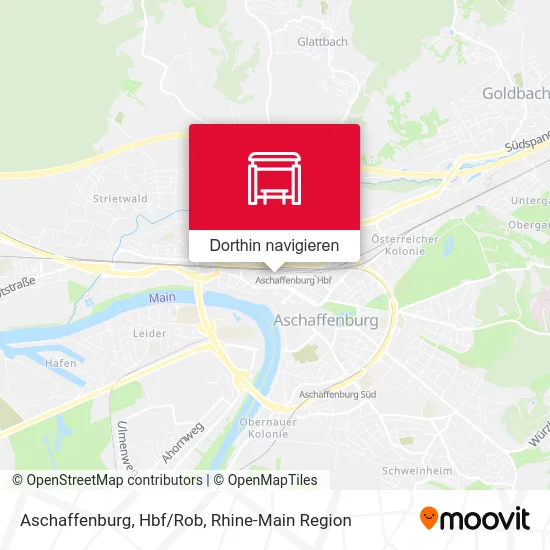 Aschaffenburg, Hbf/Rob Karte