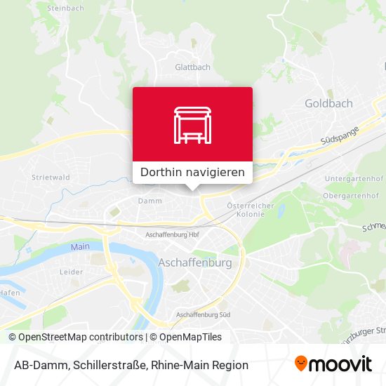 AB-Damm, Schillerstraße Karte