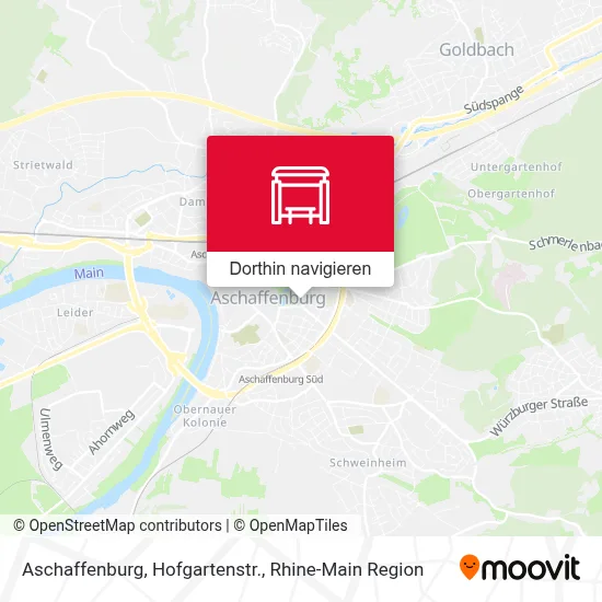 Aschaffenburg, Hofgartenstr. Karte