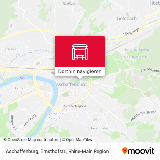 Aschaffenburg, Ernsthofstr. Karte