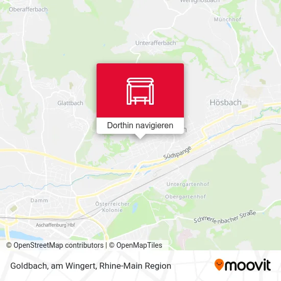 Goldbach, am Wingert Karte