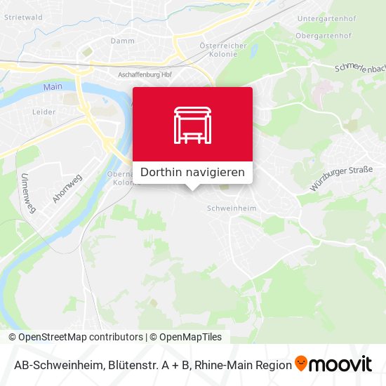 AB-Schweinheim, Blütenstr. A + B Karte