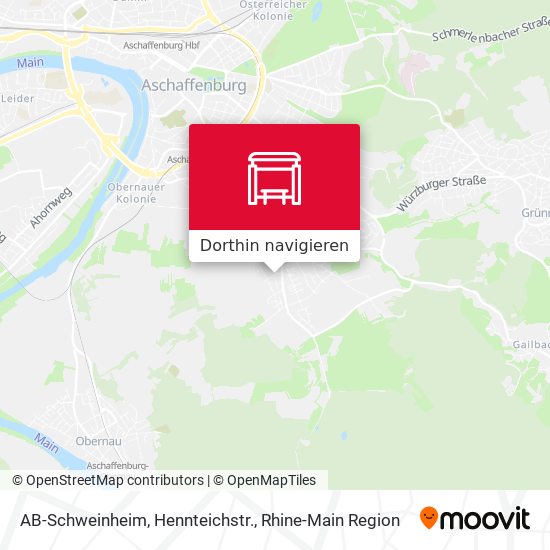 AB-Schweinheim, Hennteichstr. Karte