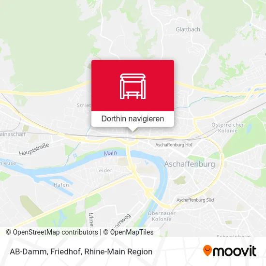 AB-Damm, Friedhof Karte