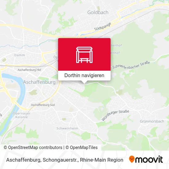 Aschaffenburg, Schongauerstr. Karte
