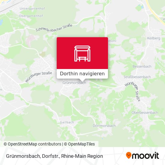 Grünmorsbach, Dorfstr. Karte