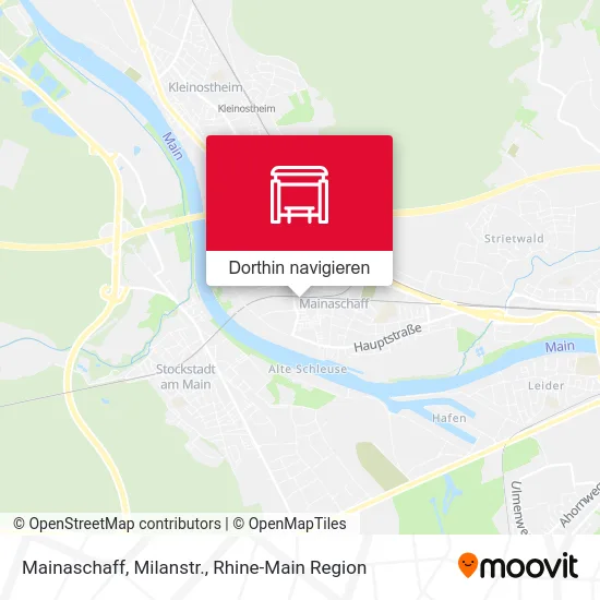 Mainaschaff, Milanstr. Karte