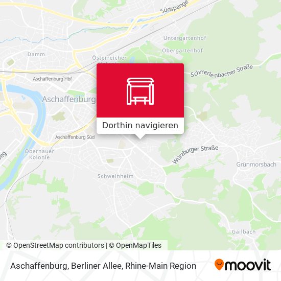 Aschaffenburg, Berliner Allee Karte