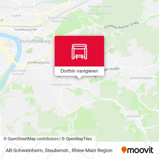 AB-Schweinheim, Steubenstr. Karte