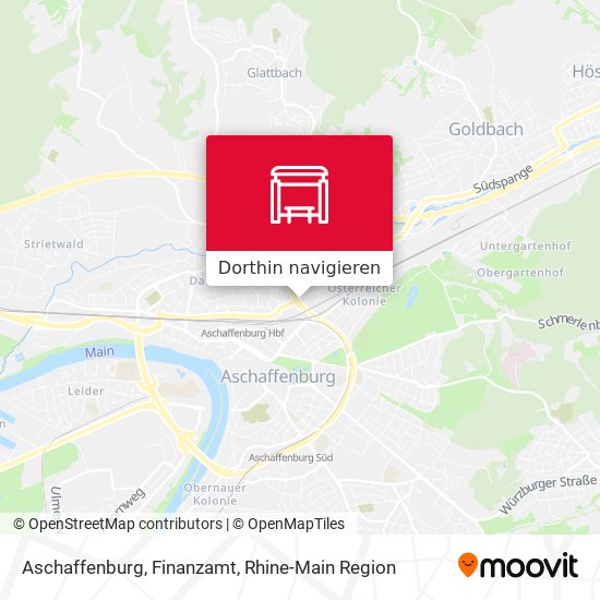 Aschaffenburg, Finanzamt Karte