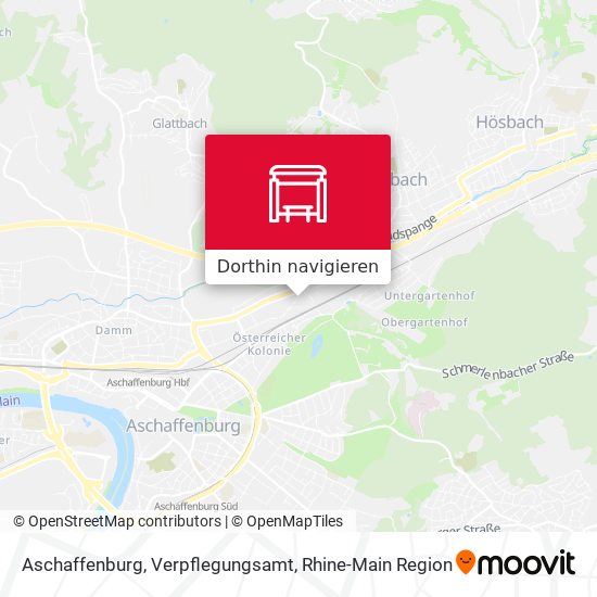 Aschaffenburg, Verpflegungsamt Karte