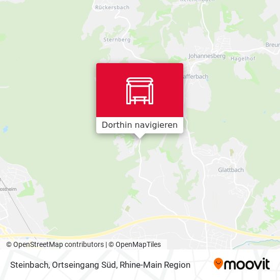 Steinbach, Ortseingang Süd Karte