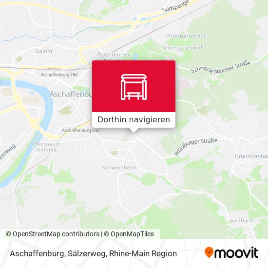 Aschaffenburg, Sälzerweg Karte