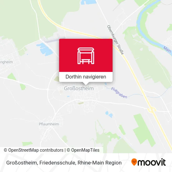 Großostheim, Friedensschule Karte