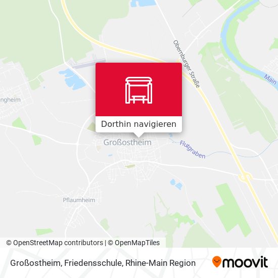 Großostheim, Friedensschule Karte