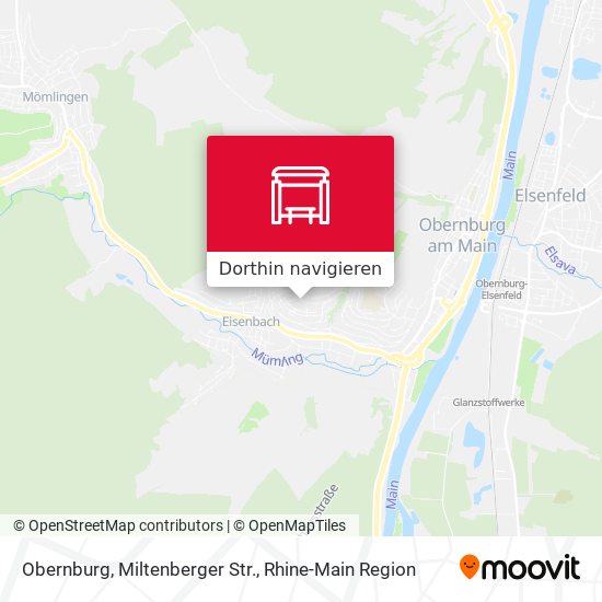Obernburg, Miltenberger Str. Karte
