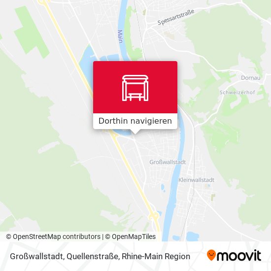 Großwallstadt, Quellenstraße Karte