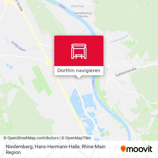 Niedernberg, Hans-Hermann-Halle Karte