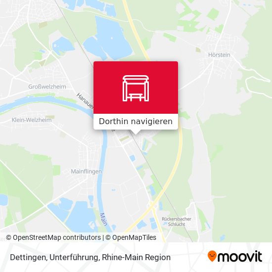 Dettingen, Unterführung Karte