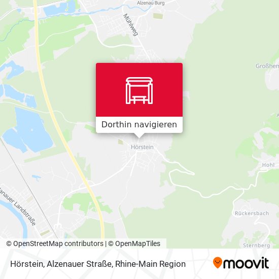 Hörstein, Alzenauer Straße Karte