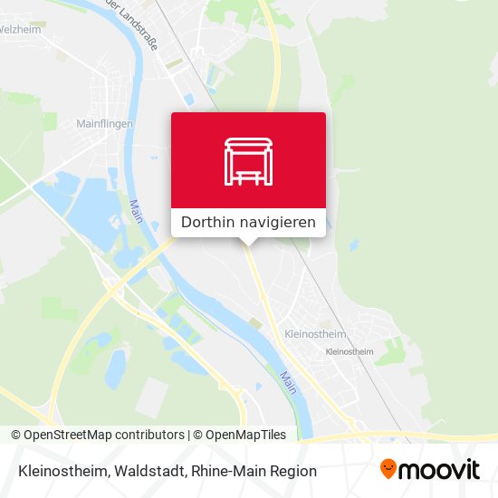 Kleinostheim, Waldstadt Karte